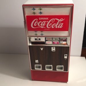 Coca Cola vending machine mini piggy banks
